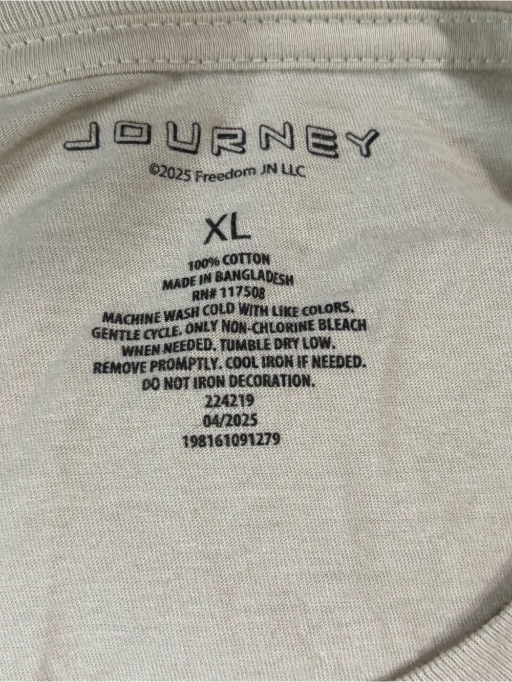 Journey Kantha Poncho XL Upcycled Boho Festival Band Tee One of a Kind - Picture 8 of 8